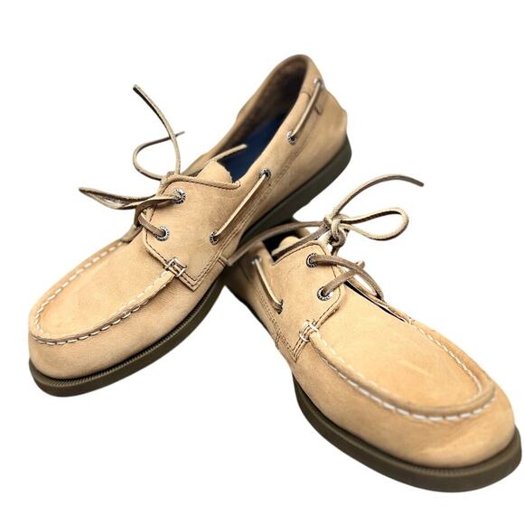 Sperry Kids' Authentic Original Slip-On Boat Shoe in Sahara Leather | 5M - Picture 6 of 6